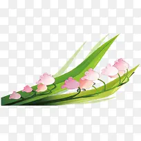 卡通手绘一支铃兰花-空若网 卡通手绘一支铃兰花-空若网