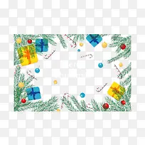 松树枝圣诞节快乐-空若网 松树枝圣诞节快乐-空若网