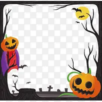万圣节枯树枝边框-空若网 万圣节枯树枝边框-空若网