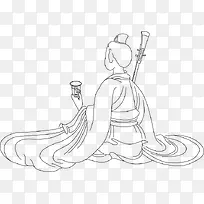 卡通手绘诗人-空若网 卡通手绘诗人-空若网