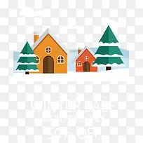 美丽的冬天小镇雪景-空若网 美丽的冬天小镇雪景-空若网