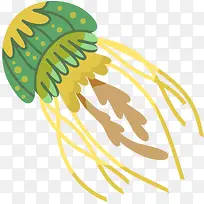 卡通可爱水母动物贴纸-空若网 卡通可爱水母动物贴纸-空若网