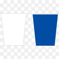 创意蓝色纸杯设计图-空若网 创意蓝色纸杯设计图-空若网