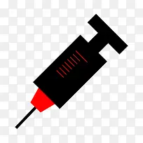 黑色扁平化注射器元素-空若网 黑色扁平化注射器元素-空若网