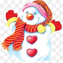 可爱拥抱创意雪人-空若网 可爱拥抱创意雪人-空若网
