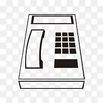 台式电话机简笔画-空若网 台式电话机简笔画-空若网