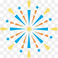 春节卡通多彩烟花-空若网 春节卡通多彩烟花-空若网