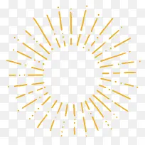 手绘卡通黄色烟花-空若网 手绘卡通黄色烟花-空若网