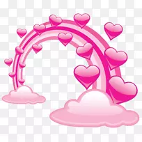 心彩虹剪贴画-空若网 心彩虹剪贴画-空若网