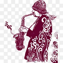 欧美风格怀旧插画矢量素材-空若网 欧美风格怀旧插画矢量素材-空若网