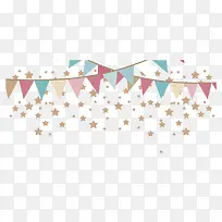 三角形生日装饰矢量卡通-空若网 三角形生日装饰矢量卡通-空若网