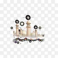 彩色城堡元素-空若网 彩色城堡元素-空若网