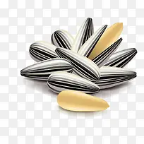 手绘卡通黑色瓜子-空若网 手绘卡通黑色瓜子-空若网