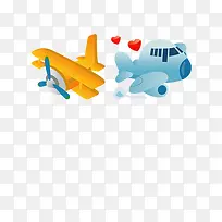 眉目传情的两架飞机-空若网 眉目传情的两架飞机-空若网