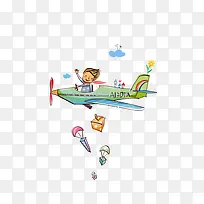 卡通飞机-空若网 卡通飞机-空若网