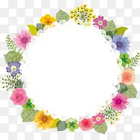 多彩美丽欧式花朵标签-空若网 多彩美丽欧式花朵标签-空若网