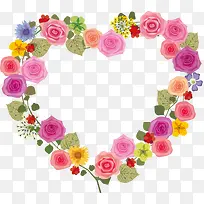 春暖花开爱心花环-空若网 春暖花开爱心花环-空若网