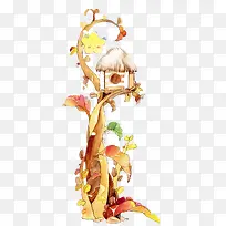 彩绘树屋图片-空若网 彩绘树屋图片-空若网