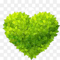 绿叶爱心-空若网 绿叶爱心-空若网