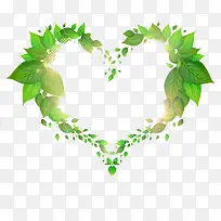 爱心树叶-空若网 爱心树叶-空若网