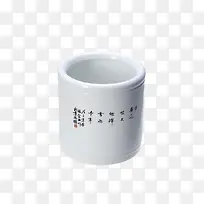 白色笔筒-空若网 白色笔筒-空若网