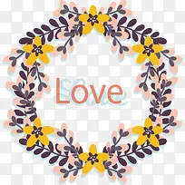 黄色碎花爱情花环-空若网 黄色碎花爱情花环-空若网