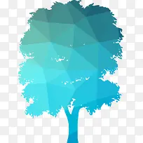 矢量树的多边形插图-空若网 矢量树的多边形插图-空若网