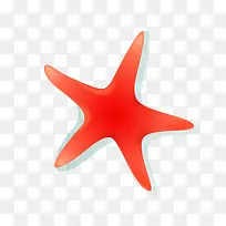 红色海星矢量素材-空若网 红色海星矢量素材-空若网