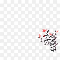 水彩 花 树叶 树枝-空若网 水彩 花 树叶 树枝-空若网