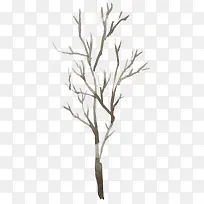 接近灰色的水彩枯树枝-空若网 接近灰色的水彩枯树枝-空若网