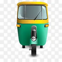 彩色扁平化三轮车元素-空若网 彩色扁平化三轮车元素-空若网