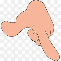 手绘卡通手指姿势素材图-空若网 手绘卡通手指姿势素材图-空若网