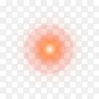 橙色光晕光芒效果元素-空若网 橙色光晕光芒效果元素-空若网