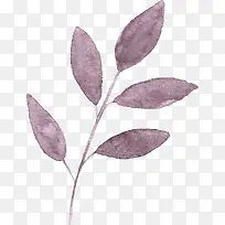 手绘水彩树叶-空若网 手绘水彩树叶-空若网