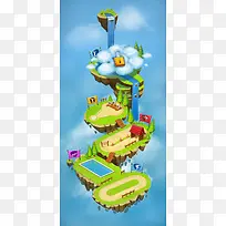 游戏浮岛素材-空若网 游戏浮岛素材-空若网