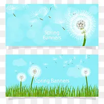春天蒲公英矢量素材-空若网 春天蒲公英矢量素材-空若网