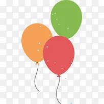 扁平彩色气球-空若网 扁平彩色气球-空若网