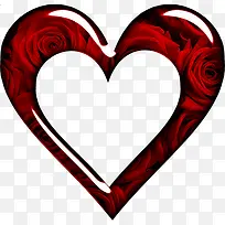 红色爱心边框-空若网 红色爱心边框-空若网