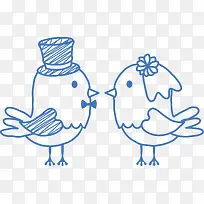 手绘小鸟素材-空若网 手绘小鸟素材-空若网