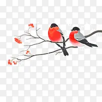 手绘爱情鸟免抠下载-空若网 手绘爱情鸟免抠下载-空若网