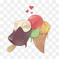 搞笑爱心冰激凌-空若网 搞笑爱心冰激凌-空若网