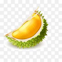 黄绿色切开的榴莲水果-空若网 黄绿色切开的榴莲水果-空若网