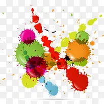 多彩飞溅水彩-空若网 多彩飞溅水彩-空若网