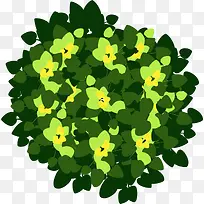 俯视开花矢量绿植-空若网 俯视开花矢量绿植-空若网