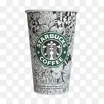 手绘的星巴克杯子-空若网 手绘的星巴克杯子-空若网