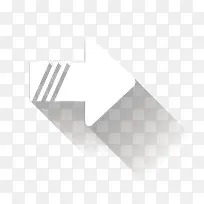 白色阴影横向箭头图片AI矢量-空若网 白色阴影横向箭头图片AI矢量-空若网