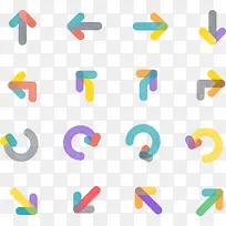 矢量扁平箭头PNG图片-空若网 矢量扁平箭头PNG图片-空若网