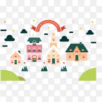 可爱圣诞节小房子-空若网 可爱圣诞节小房子-空若网