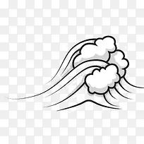 矢量卡通扁平化海浪png-空若网 矢量卡通扁平化海浪png-空若网