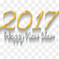 立体金色2017元旦素材-空若网 立体金色2017元旦素材-空若网